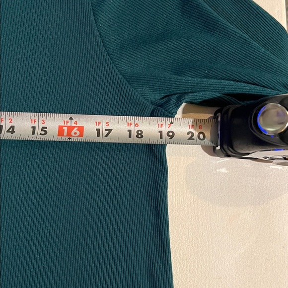 All American Comfort rib, maxi, long sleeve dress green size L petite - Picture 10 of 11